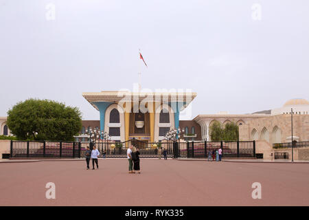 Al Alam Sultanspalast, Muscat, Oman Stockfoto