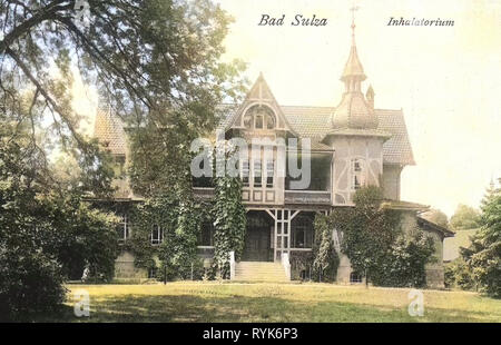 Gebäude in Bad Sulza, Spa Gebäude in Deutschland, 1918, Thüringen, Bad Sulza, Inhalatorium Stockfoto