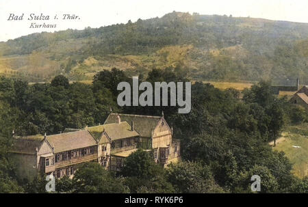 Spa Gebäude in Deutschland, Gebäude in Bad Sulza, 1918, Thüringen, Bad Sulza, Kurhaus Stockfoto