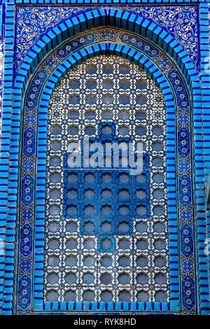 Detail der Felsendom, Jerusalem, Israel. Stockfoto