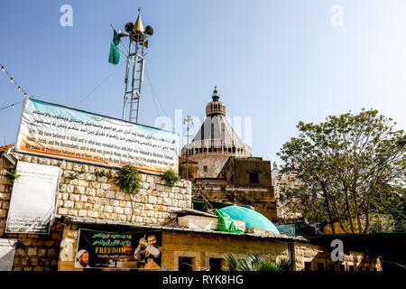 Standort einer Moschee Projekt in Nazareth, Galiläa, Israel. Stockfoto