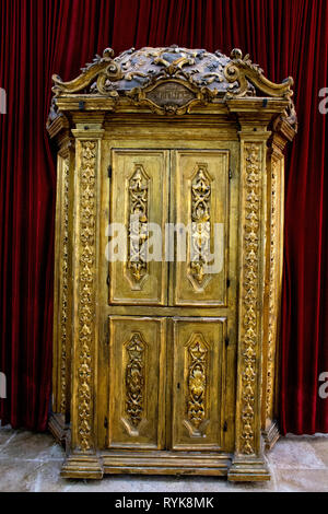 Die 4 sephardischen Synagogen, Jerusalem, Israel. Heilige Lade. Stockfoto