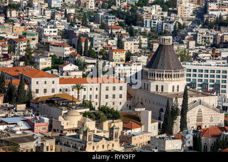 Nazareth Stadt, Galiläa, Israel. Stockfoto