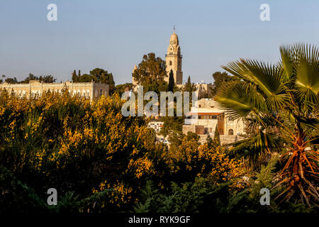 Jerusalem, um 1352 Kloster auf Zion, Israel. Stockfoto