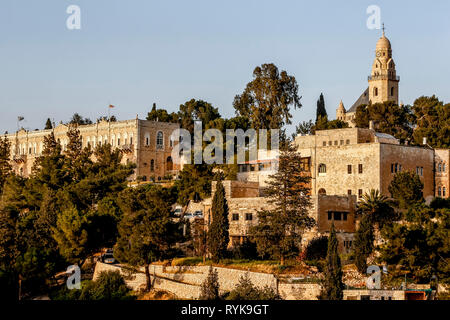 Jerusalem, um 1352 Kloster auf Zion, Israel. Stockfoto