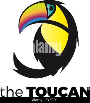 Vektor logo Abstract toucan Stock Vektor