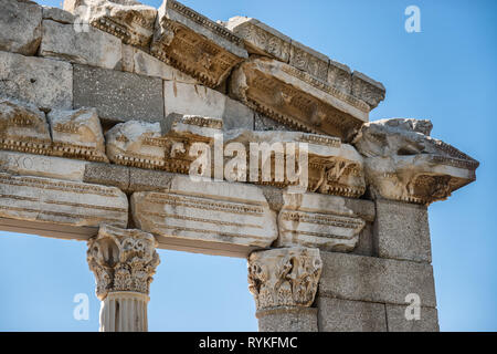 Tempel und Theater in der alten Stadt Apollonia, Albanien Stockfoto