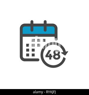 Zeit-Management Symbol w Frist, Eile, und pünktliche Symbolik Stock Vektor