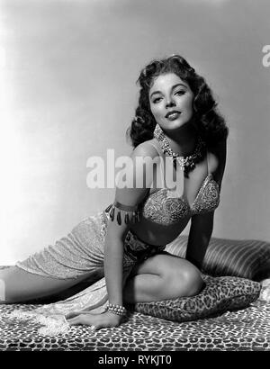 JOAN COLLINS, Land der Pharaonen, 1955 Stockfoto