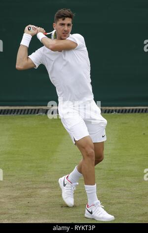 THANASI KOKKINAKIS, Australien, die Wimbledon Championships 2017, 2017 Stockfoto