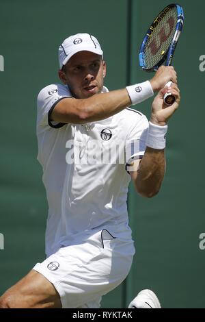 GILLES MULLER, LUXEMBURG, die Wimbledon Championships 2017, 2017 Stockfoto