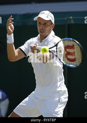 GILLES MULLER, LUXEMBURG, die Wimbledon Championships 2017, 2017 Stockfoto