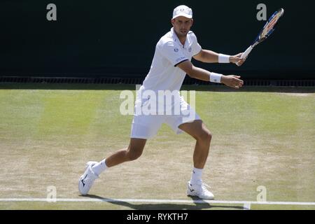 GILLES MULLER, LUXEMBURG, die Wimbledon Championships 2017, 2017 Stockfoto