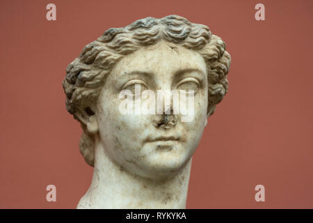 Kopenhagen. Dänemark. Porträtbüste der römischen Kaiserin Livia Drusilla. Ny Carlsberg Glyptotek. Livia Drusilla Claudia, Roma, 30. Januar 58 v. Chr. - Roma, 28. Stockfoto