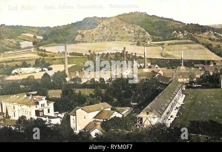 Bad Sulza. Hotel Schloss Sonnenstein. Salinenwerke Stockfoto