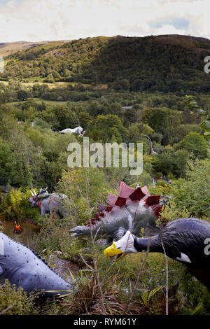 Dan Yr Ogof. Die nationalen Showcaves Centre für Wales. Dinosaur Park. Stockfoto