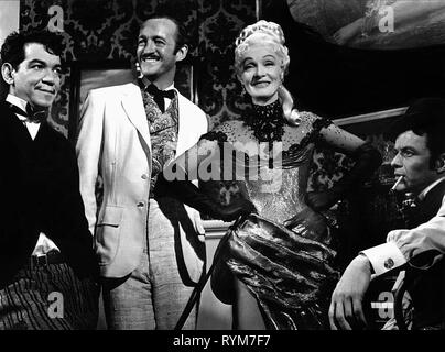 CANTINFLAS, NIVEN, Dietrich, Sinatra, IN 80 TAGEN UM DIE WELT, 1956 Stockfoto