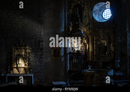 Alte Kirche im Norden von Spanien Stockfoto
