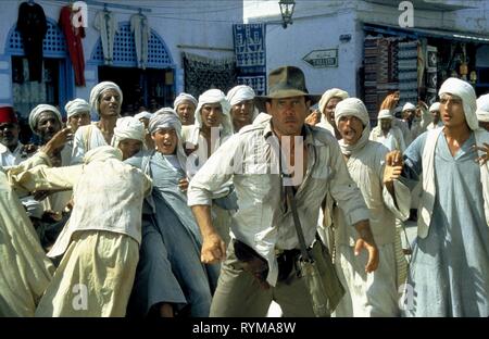 HARRISON Ford, INDIANA JONES UND DIE Jäger des verlorenen Schatzes, 1981 Stockfoto