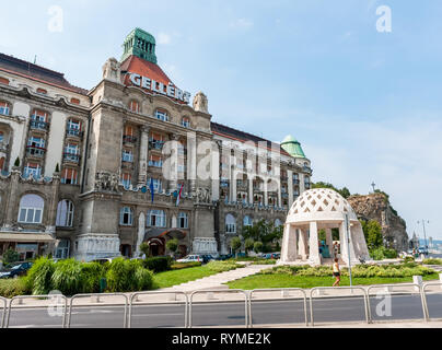 Gellert Hotel Palace Fassade - Budapest, Ungarn Stockfoto