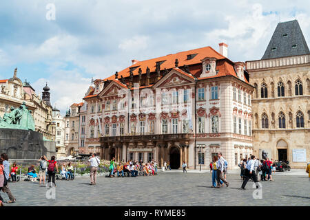 Kinsky Palast in der Altstadt - Prag, Tschechische Republik Stockfoto