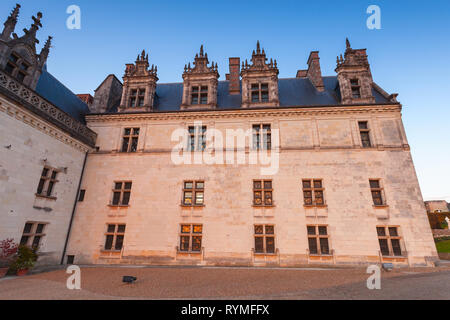 Amboise, Frankreich - 6. November 2016: Amboise schloss Fassade Fragment, Indre-et-Loire Abteilung der Loire Tal, Frankreich Stockfoto