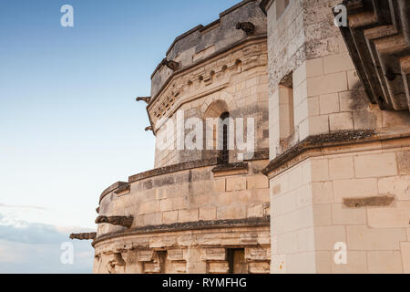 Amboise, Frankreich - 6. November 2016: Amboise Schloss außen Fragment, Indre-et-Loire Abteilung der Loire Tal, Frankreich Stockfoto