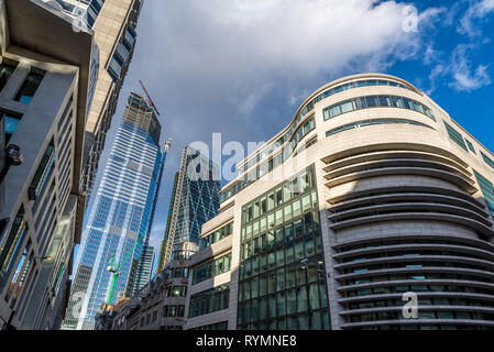 Hochhaus kommerzielle Architektur in der Stadt von London, England, Großbritannien Stockfoto