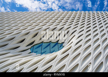 Architektonische Details der Broad Contemporary Art Museum in Downtown LA Stockfoto