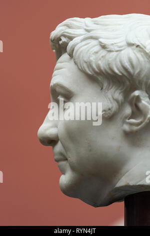 Kopenhagen. Dänemark. Portraitbüste von Pompeius der Große. Ny Carlsberg Glyptotek. Gnaeus Pompeius Magnus 106 V.CHR.-48 V.CHR., römischer Staatsmann und militärischen l Stockfoto