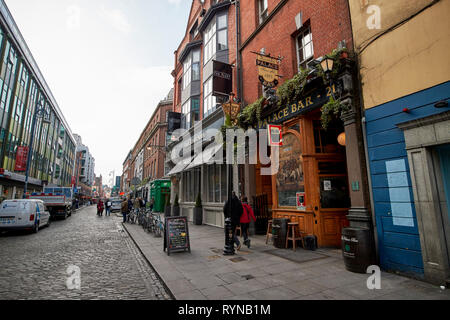 Fleet Street, Temple Bar, Dublin Irland Europa Stockfoto