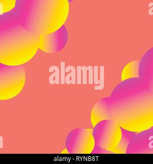 Surrealistische kreative abstrakt Vektor Bild mit Blasen. Stock Vektor