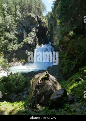 Reinbach Wasserfall, Südtirol, Italien Stockfoto