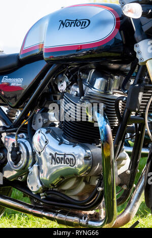Norton Commando 961 Motorrad. Klassische britische Motorrad Stockfoto