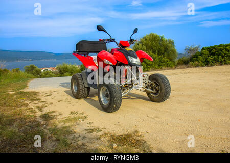 Quad ATV auf der Insel Stockfoto