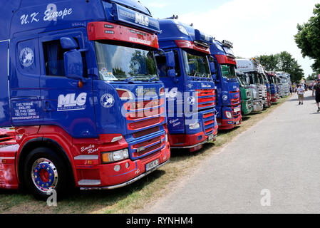 Truckfest South West 2018 Truck Show, an der drei Grafschaften Showground, in Malvern, Worcestershire, England, UK. Stockfoto