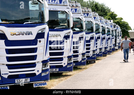 Truckfest South West 2018 Truck Show, an der drei Grafschaften Showground, in Malvern, Worcestershire, England, UK. Stockfoto