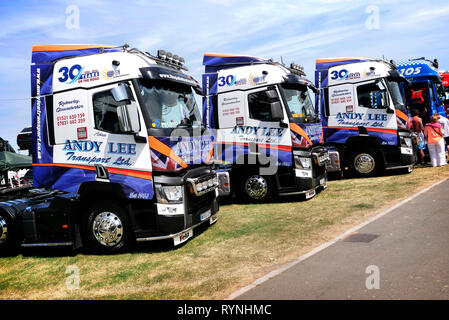 Truckfest South West 2018 Truck Show, an der drei Grafschaften Showground, in Malvern, Worcestershire, England, UK. Stockfoto