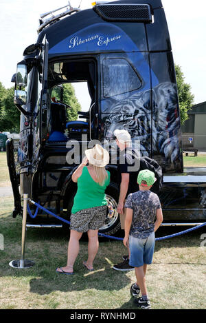 Truckfest South West 2018 Truck Show, an der drei Grafschaften Showground, in Malvern, Worcestershire, England, UK. Stockfoto