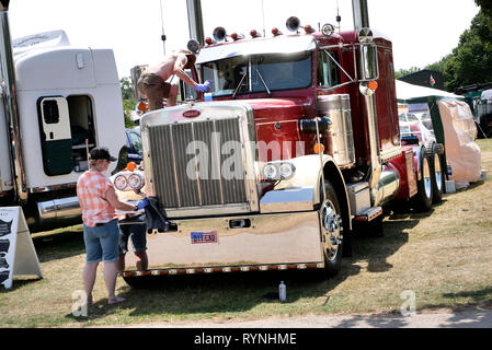 Truckfest South West 2018 Truck Show, an der drei Grafschaften Showground, in Malvern, Worcestershire, England, UK. Stockfoto