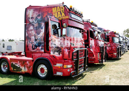 Truckfest South West 2018 Truck Show, an der drei Grafschaften Showground, in Malvern, Worcestershire, England, UK. Stockfoto