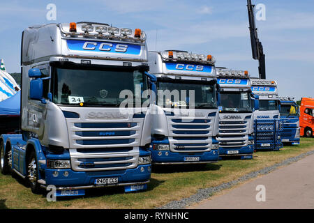 Truckfest South West 2018 Truck Show, an der drei Grafschaften Showground, in Malvern, Worcestershire, England, UK. Stockfoto