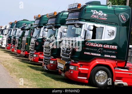 Truckfest South West 2018 Truck Show, an der drei Grafschaften Showground, in Malvern, Worcestershire, England, UK. Stockfoto