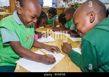 Miami Florida, Little Haiti, Yvonne Learning Center, private christliche Schule, Bildung, Klasse, Studenten Bildung Schüler Schüler, Schwarze Schwarze Afrika Stockfoto