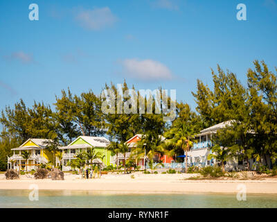 Cocodimama Charming Resort, Gouverneure Hafen, Insel Eleuthera, Bahamas, in der Karibik. Stockfoto