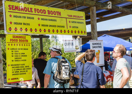 Florida, Hendry County, Big Cypress, Seminole Indian Reservation, Billie Swamp Safari, Big Cypress Shootout, jährlich, Indianer Ureinwohner Stockfoto