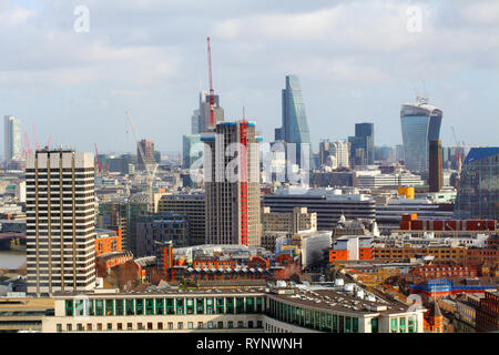 Luftaufnahme von London, England Stockfoto