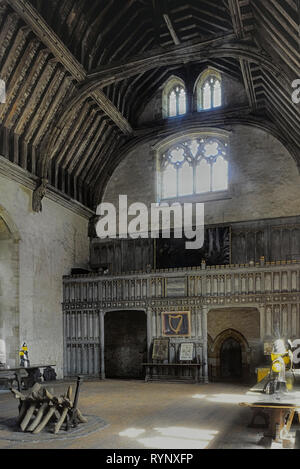 Die Barons Halle in Penshurst Place, Kent, England, Großbritannien Stockfoto