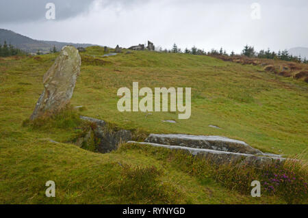 Riesen Gräber zu Fuß Largymore Whiting Bay Stockfoto