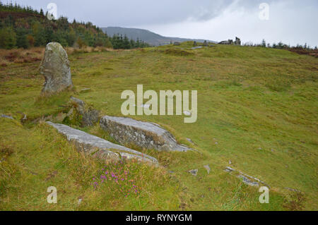 Riesen Gräber zu Fuß Largymore Whiting Bay Stockfoto